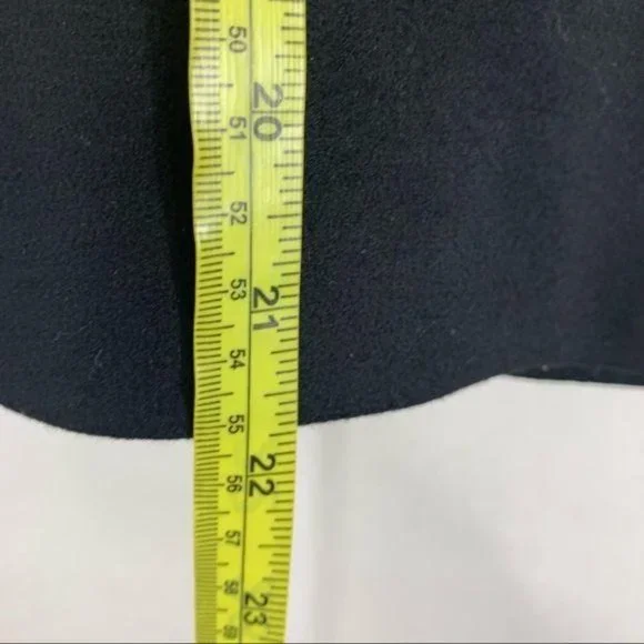 Vintage 90s J Crew Black Wool Blend A Line Skirt Medium Petite - Picture 11 of 12